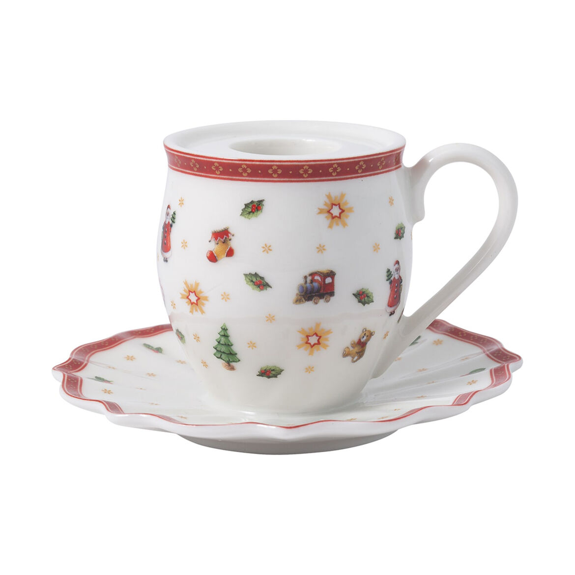 Villeroy & Boch Подсвечник в виде чашки с блюдцем 10 х 6 см, Toy's Delight | https://grandposuda.com.ua