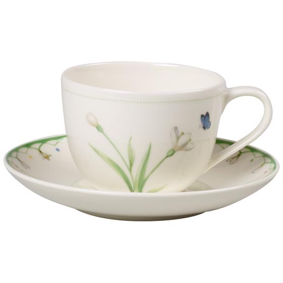 Villeroy & Boch Кавова пара чашка 230 мл з блюдцем 14 см Colourful Spring | https://grandposuda.com.ua