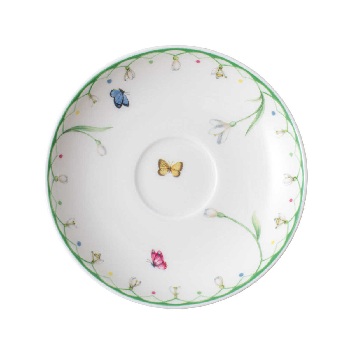 Villeroy & Boch Блюдце к чашке для мокко/эспрессо 12 см Colourful Spring | https://grandposuda.com.ua