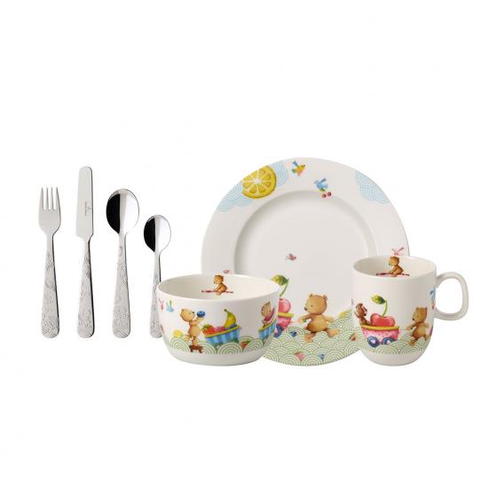 Villeroy & Boch Дитячий набір посуду 7 предметів в подарунковій упаковці Hungry as a Bear | https://grandposuda.com.ua