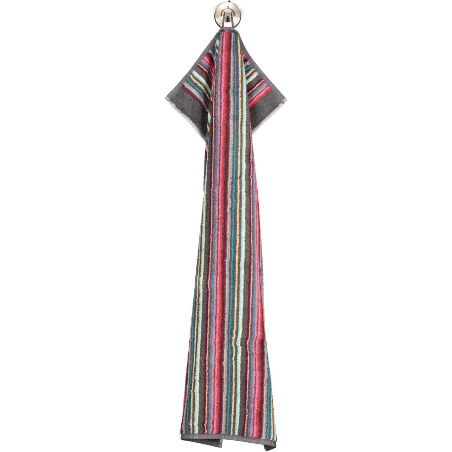 Рушник для рук 50 х 100 см Gray-multicolor Remake Stripes Cawo | https://grandposuda.com.ua