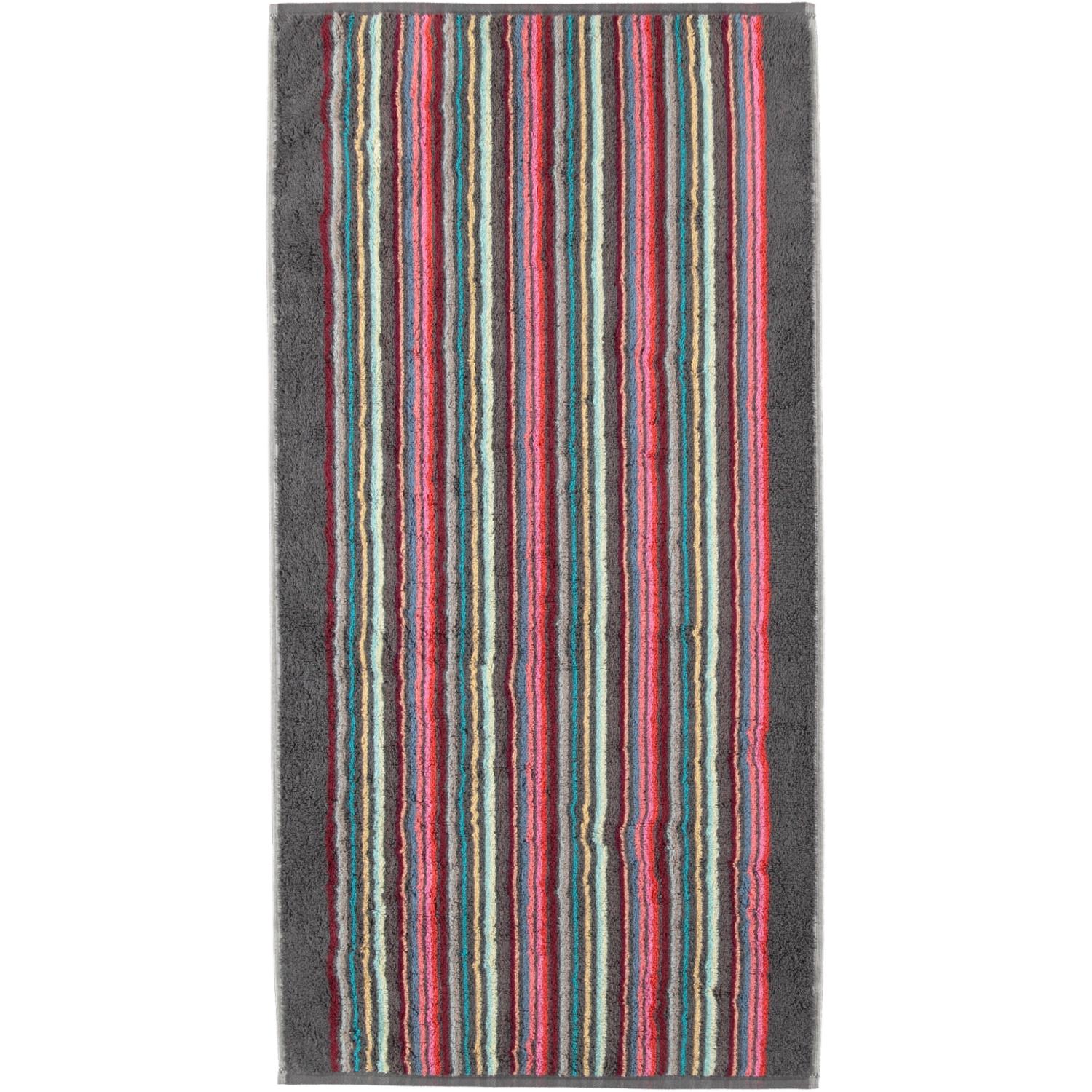 Рушник для рук 50 х 100 см Gray-multicolor Remake Stripes Cawo | https://grandposuda.com.ua