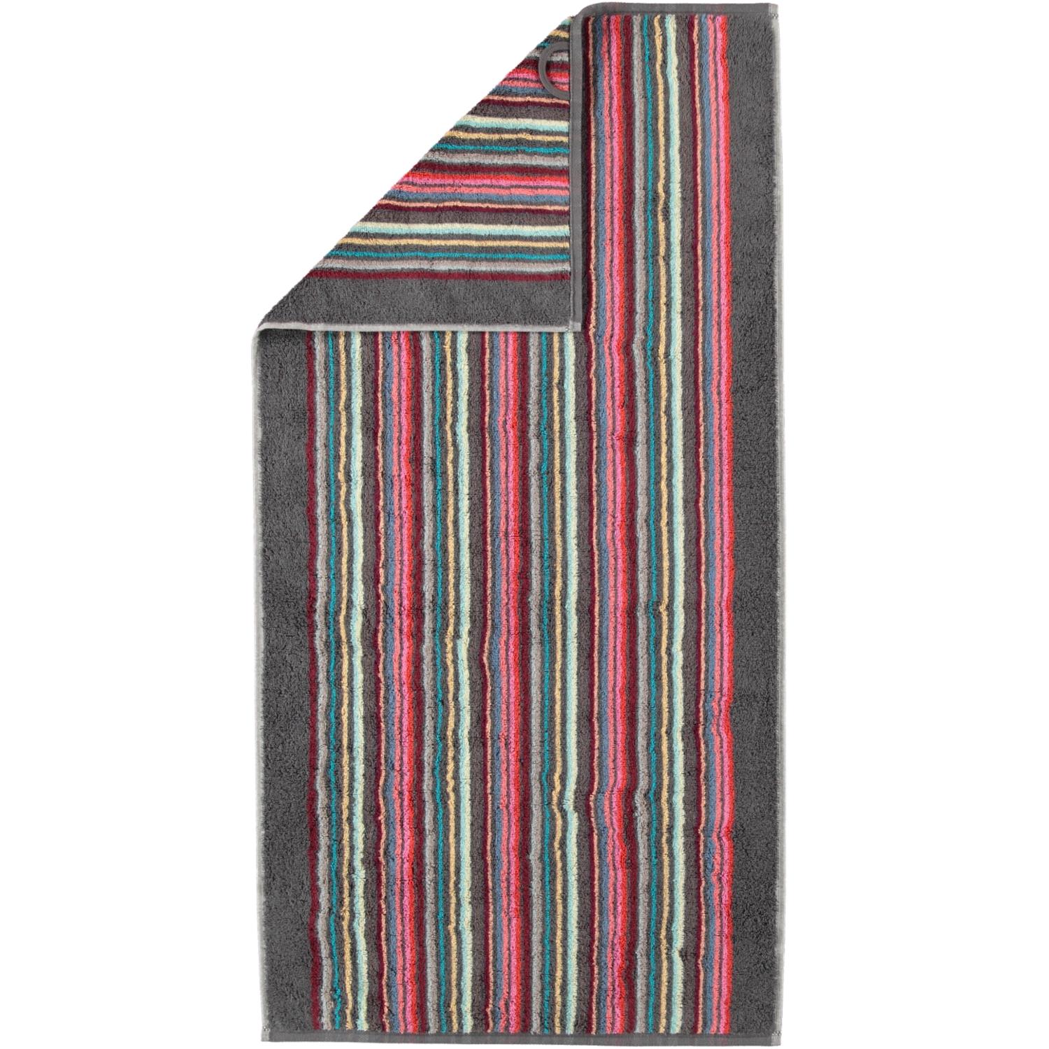 Рушник для рук 50 х 100 см Gray-multicolor Remake Stripes Cawo | https://grandposuda.com.ua