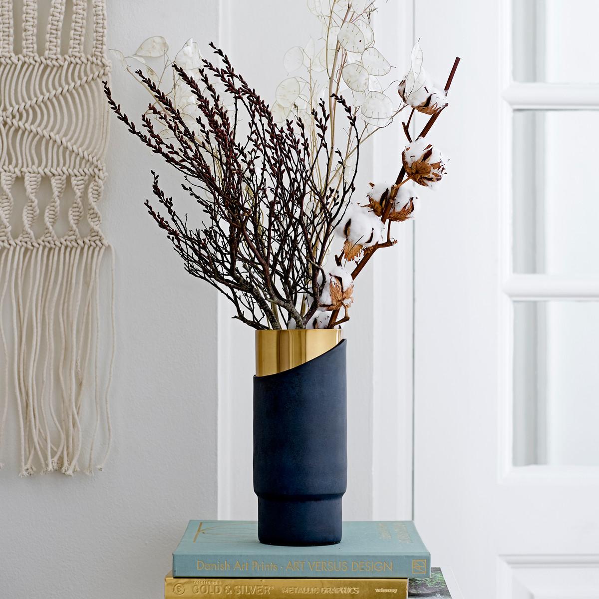 Bloomingville Ваза MetallVase 23x10 см | https://grandposuda.com.ua