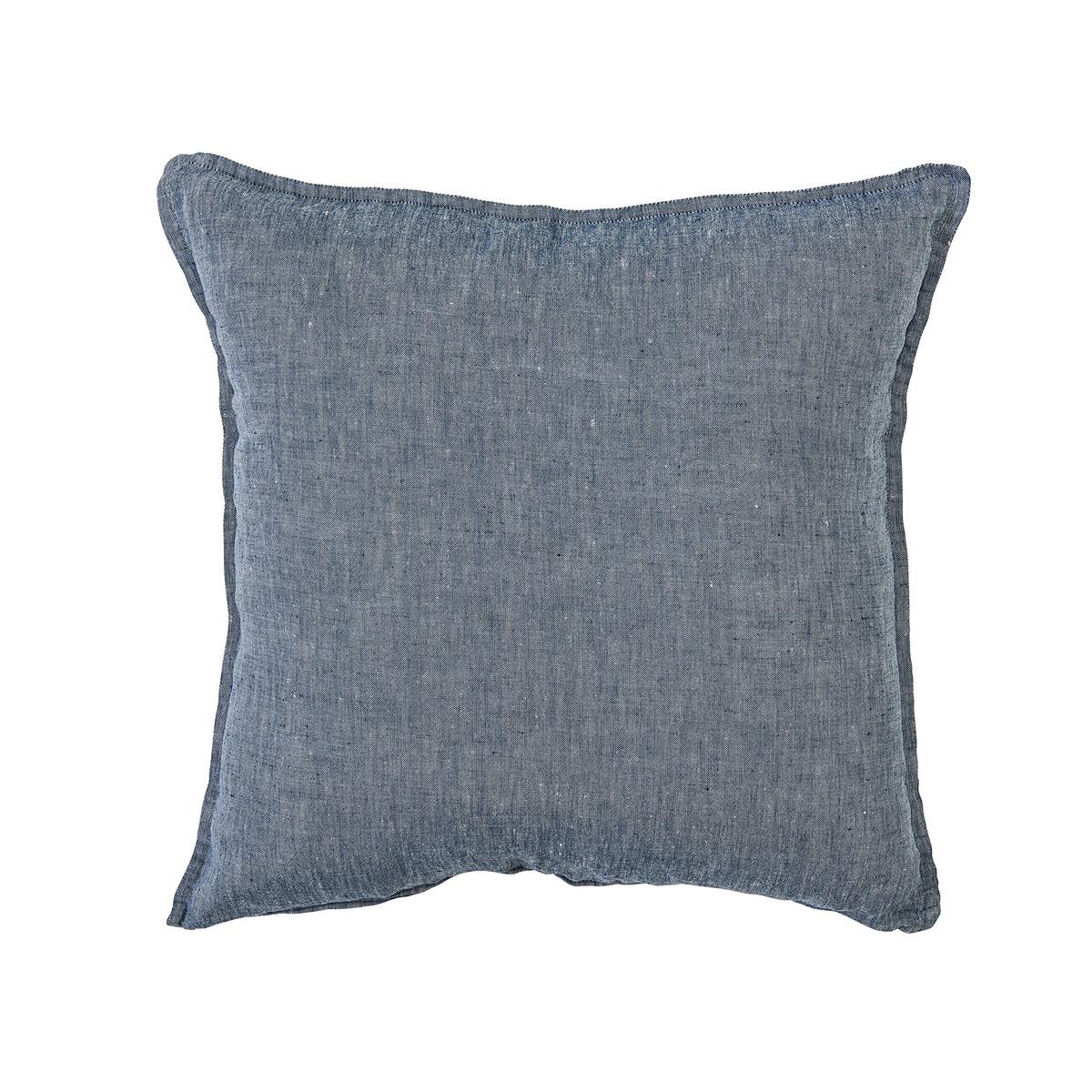Bloomingville Подушка 12x50x50 см блакитна Leinenkissen | https://grandposuda.com.ua