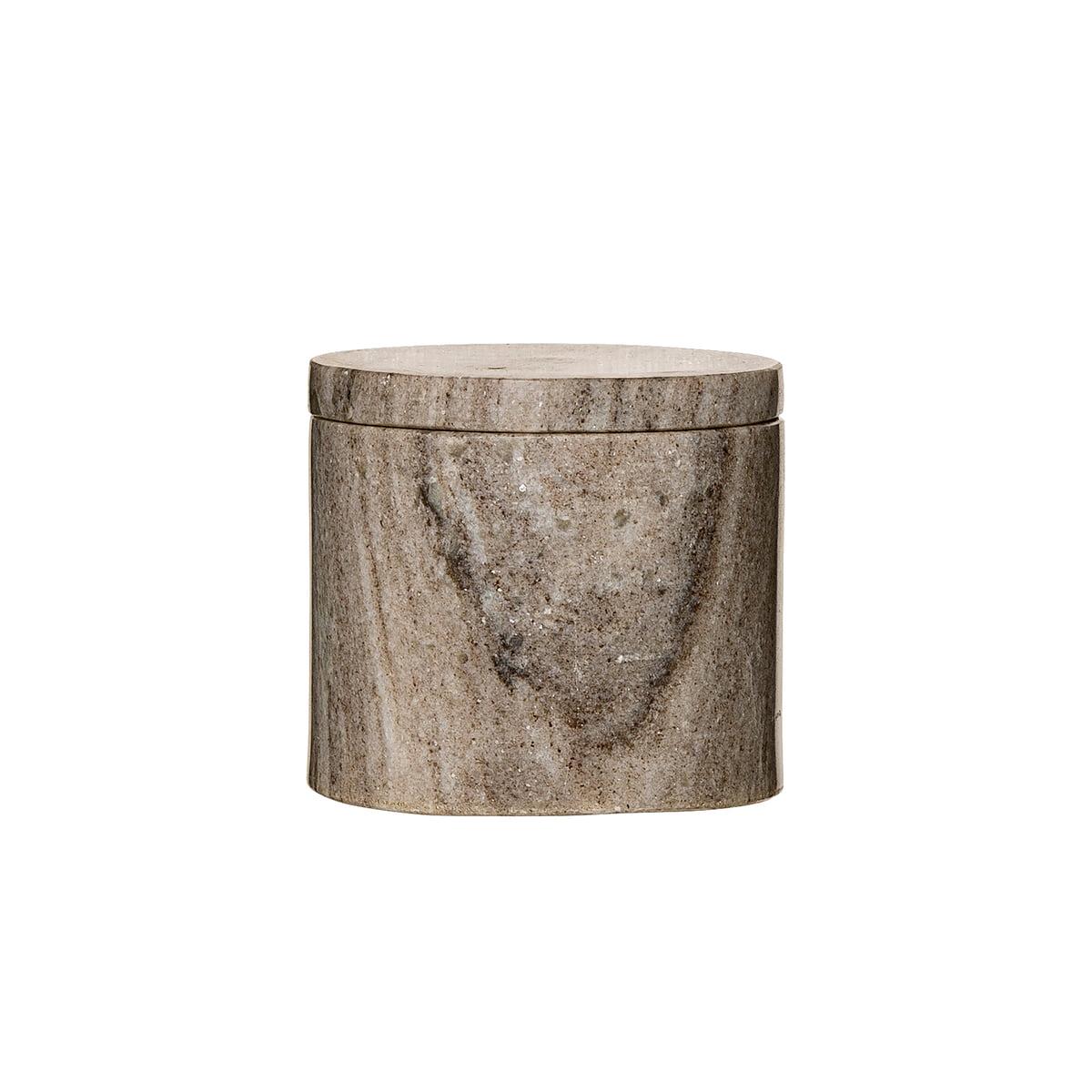 Bloomingville Шкатулка 9x10 см песочная Marmor | https://grandposuda.com.ua