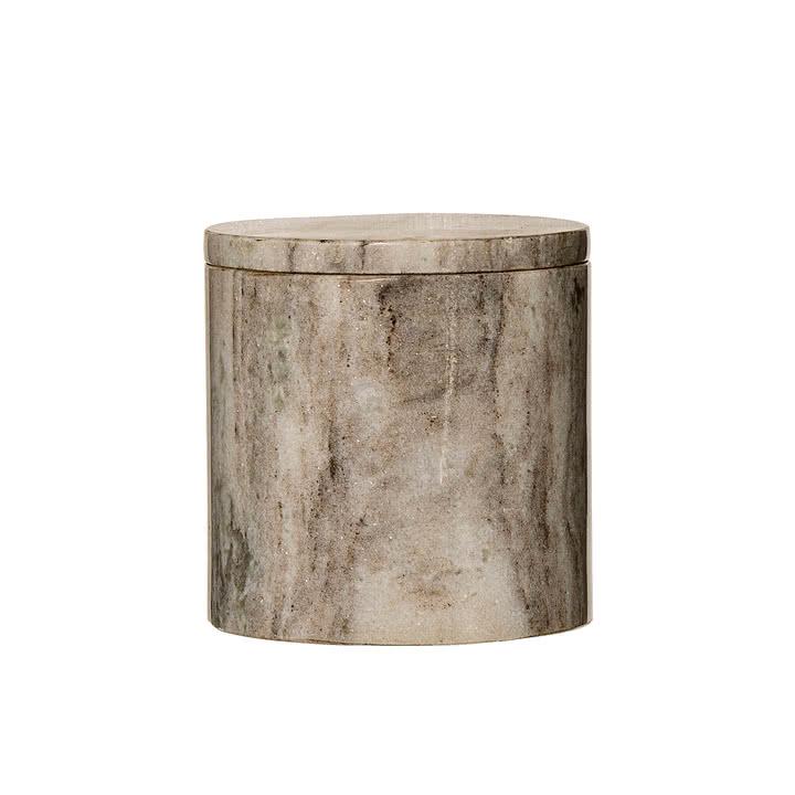 Bloomingville Шкатулка 12x12 см песочная Marmor | https://grandposuda.com.ua