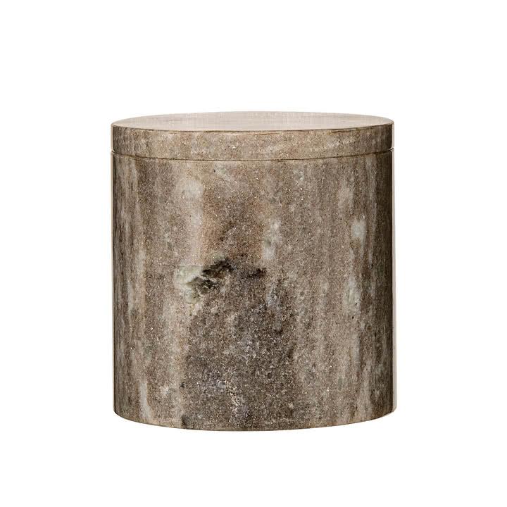 Bloomingville Шкатулка 14x14 см песочная Marmor | https://grandposuda.com.ua