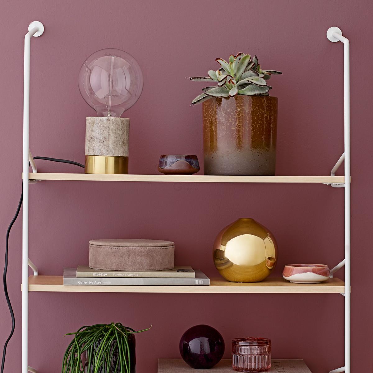 Bloomingville Ваза 14,5x14 см коричневая Terrakotta Blumentopf | https://grandposuda.com.ua