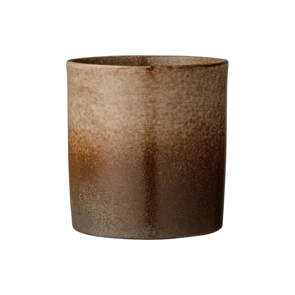 Bloomingville Ваза 14,5x14 см коричневая Terrakotta Blumentopf | https://grandposuda.com.ua