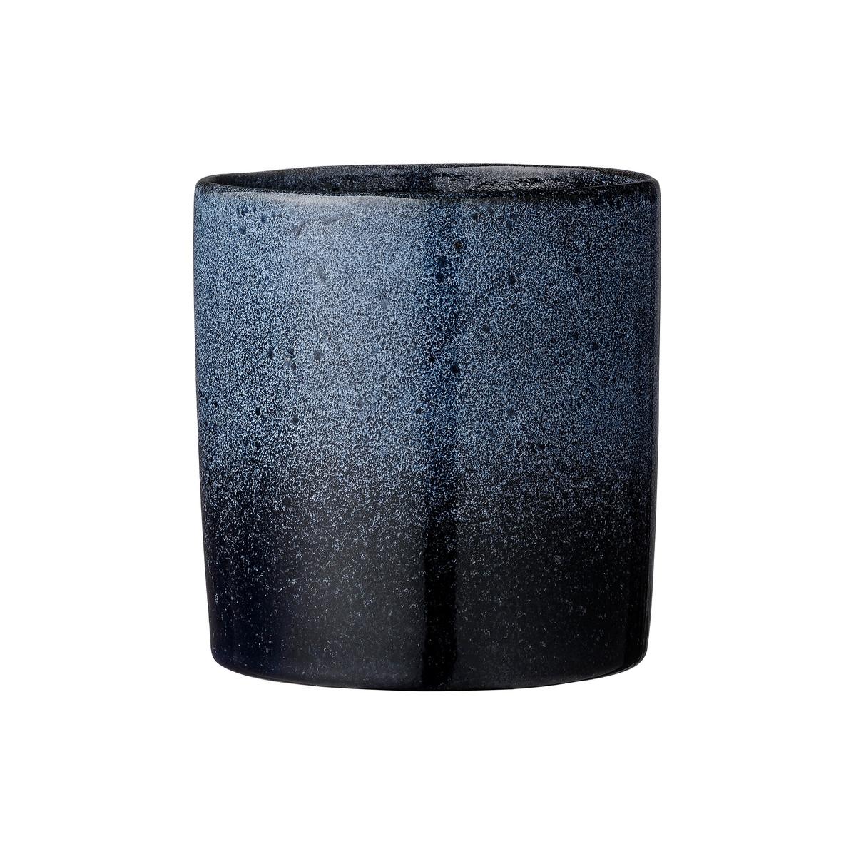 Bloomingville Ваза 14,5x14 см синяя ночь Terrakotta Blumentopf | https://grandposuda.com.ua