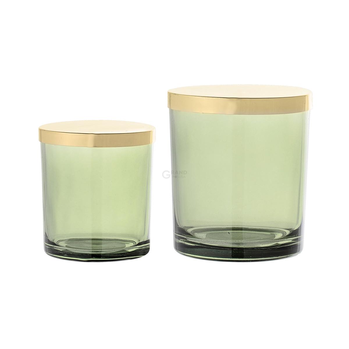 Bloomingville Посудина 9x10 см Glas mit Deckel (2erSet) | https://grandposuda.com.ua