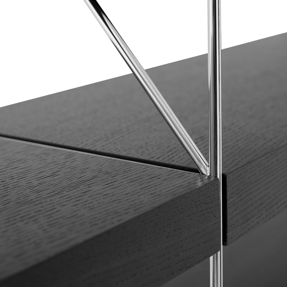 Модульная стеллажная система 75x40x92,4 см хром/черная Zet Storing Menu | https://grandposuda.com.ua
