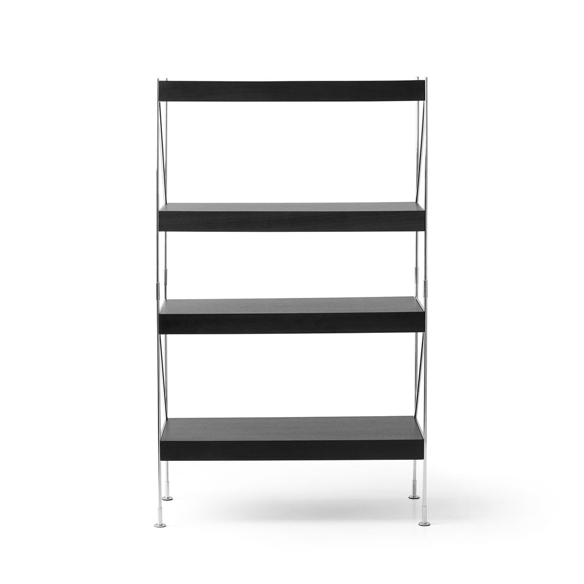 Модульная стеллажная система 153,4x40x183,6 см черная Zet Storing Menu | https://grandposuda.com.ua