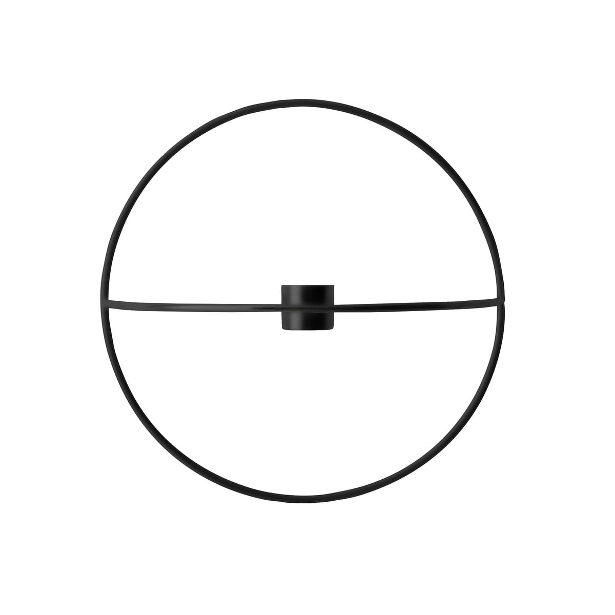 Подсвечник 12x20 см черный Pov Circle Menu | https://grandposuda.com.ua