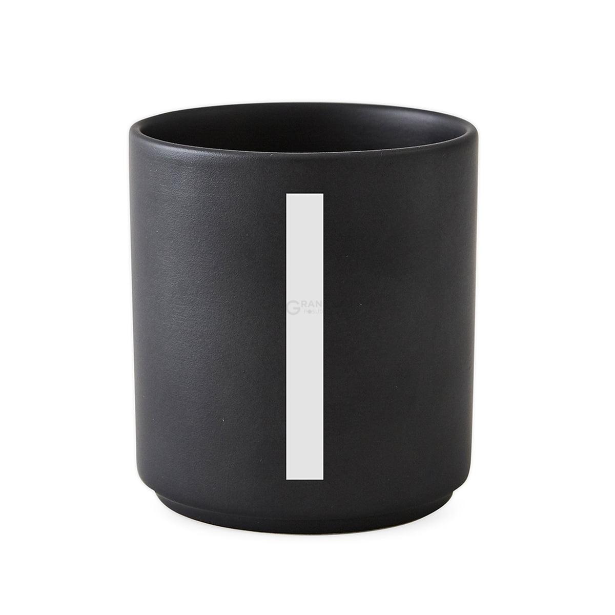 Design Letters Чашка I 325 мл черная AJ Porzellan Becher | https://grandposuda.com.ua