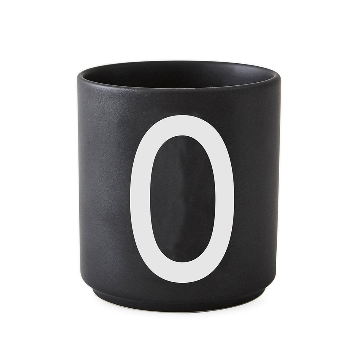 Design Letters Чашка O 325 мл черная AJ Porzellan Becher | https://grandposuda.com.ua