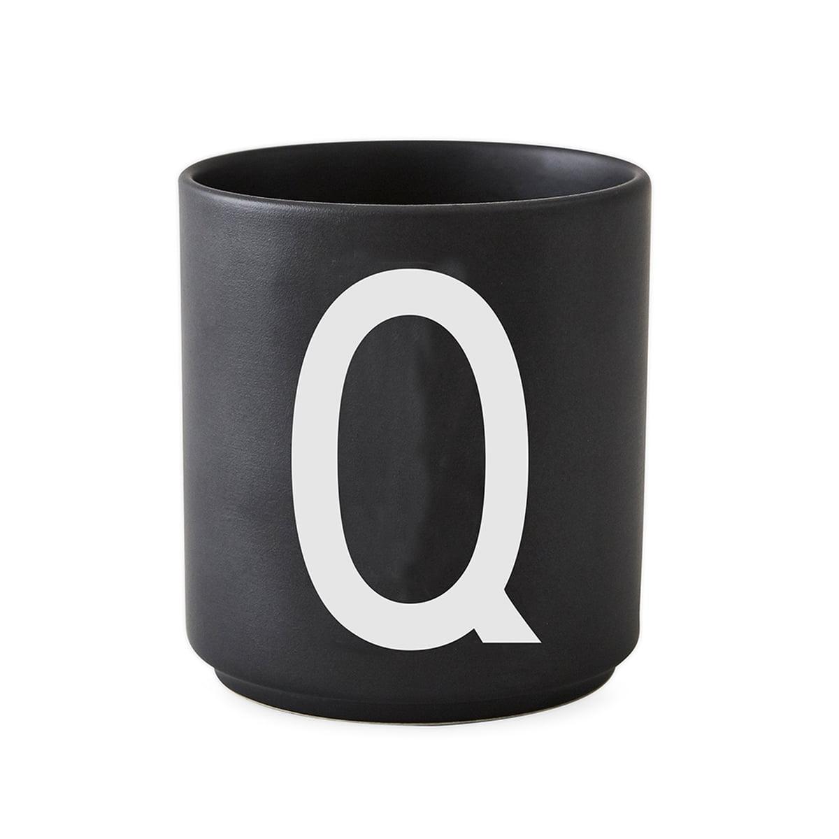 Design Letters Чашка Q 325 мл черная AJ Porzellan Becher | https://grandposuda.com.ua