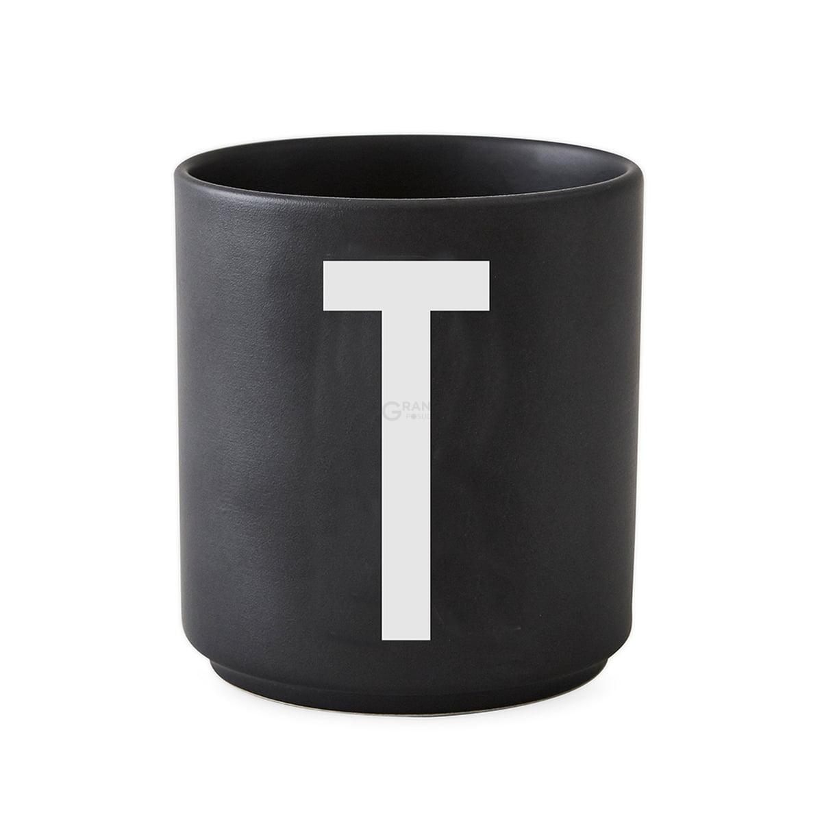 Design Letters Чашка T 325 мл черная AJ Porzellan Becher | https://grandposuda.com.ua