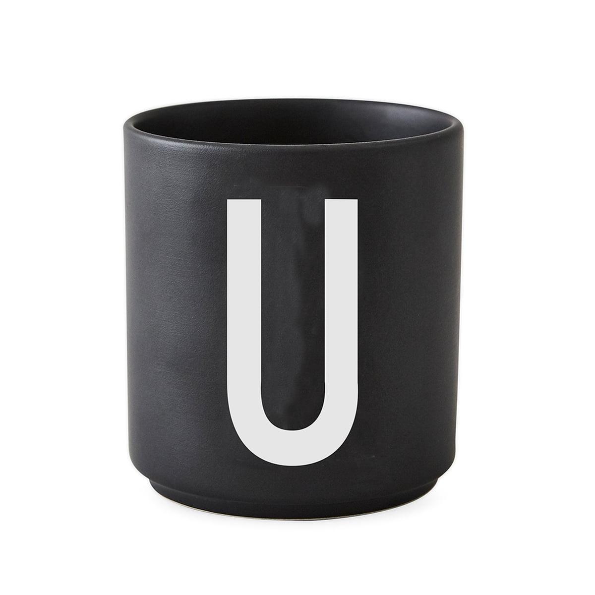 Design Letters Чашка U 325 мл черная AJ Porzellan Becher | https://grandposuda.com.ua