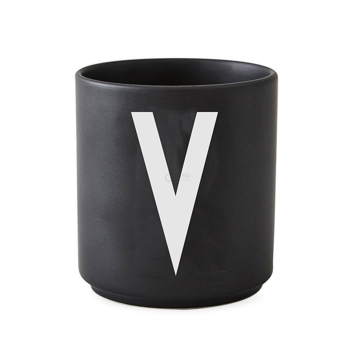Design Letters Чашка V 325 мл черная AJ Porzellan Becher | https://grandposuda.com.ua