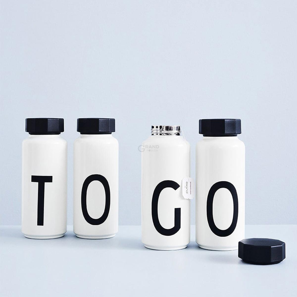 Design Letters Термос C 500 мл белый AJ Thermosflasche | https://grandposuda.com.ua