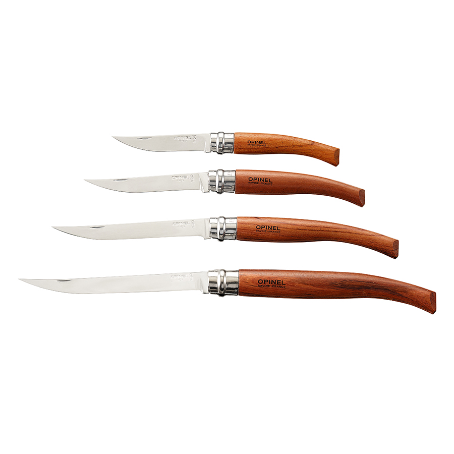 Opinel Ніж складаний 8 см металік / дерево Slim | https://grandposuda.com.ua