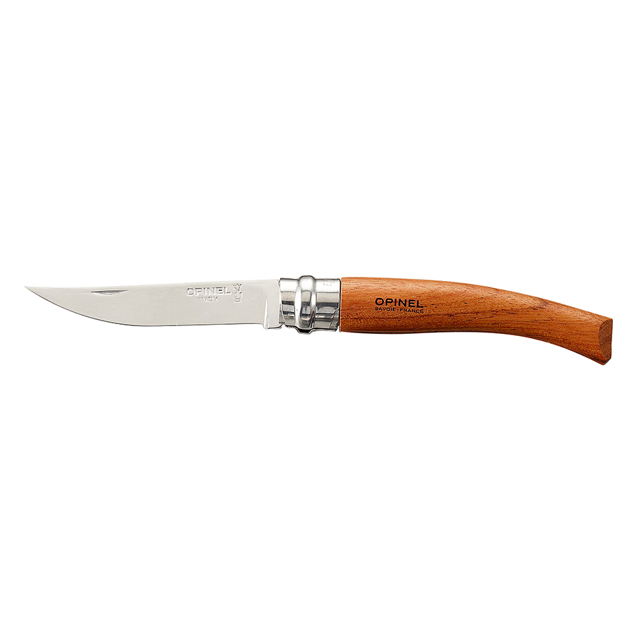 Opinel Ніж складаний 8 см металік / дерево Slim | https://grandposuda.com.ua