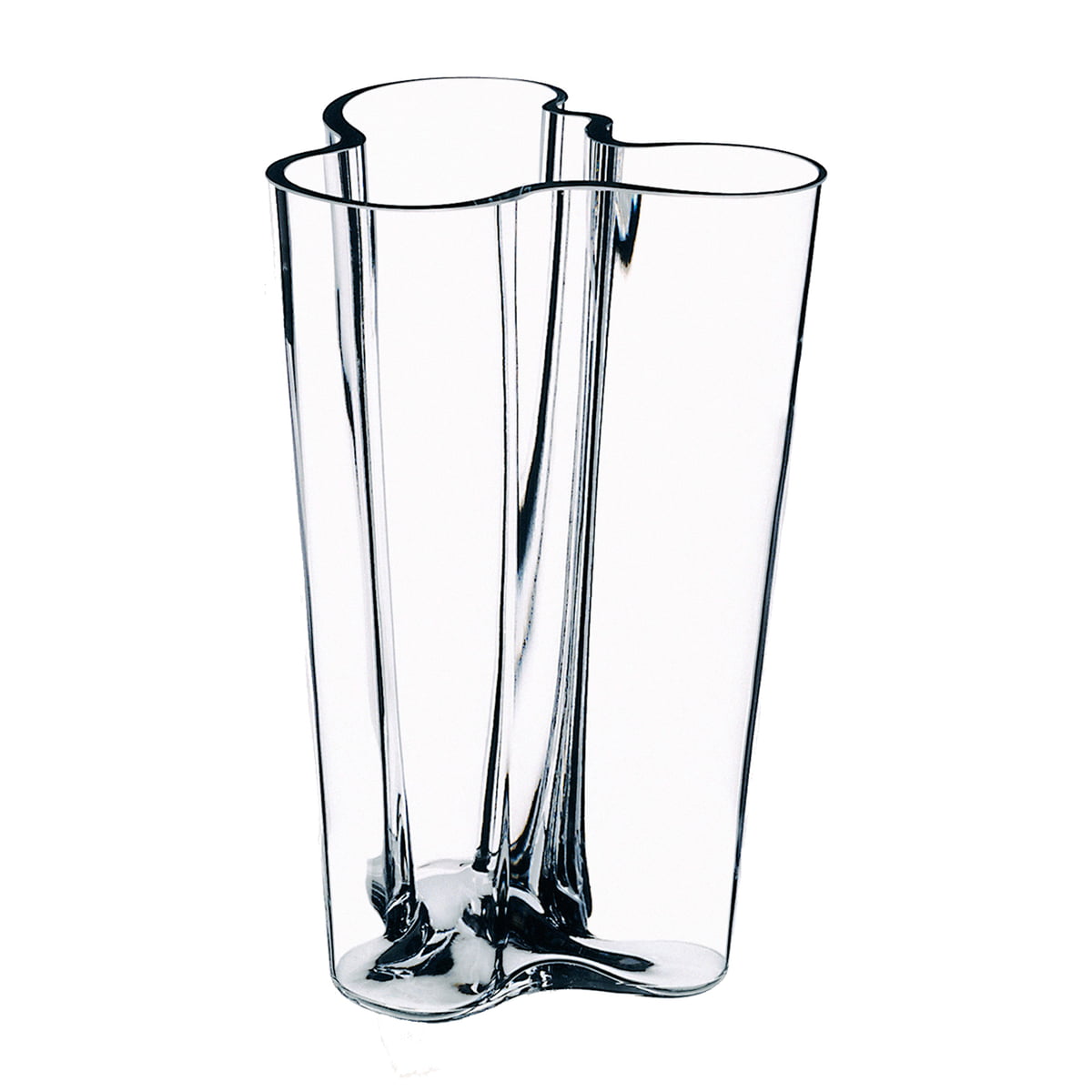 Iittala Ваза 20,1х19х20 см прозрачная Aalto | https://grandposuda.com.ua
