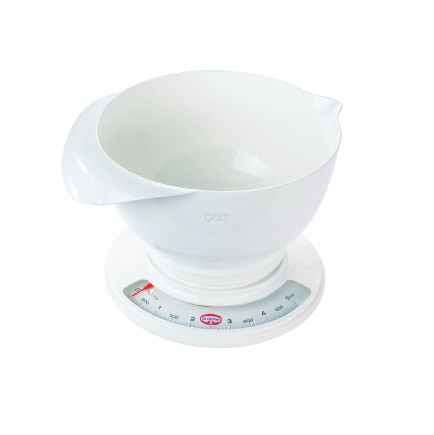 Dr. Oetker Ваги кухонні механічні із чашею Back - Helfer | https://grandposuda.com.ua