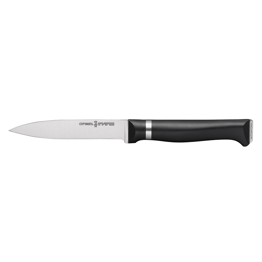 Opinel Ніж кухонний 10 см металік / чорний Intempora | https://grandposuda.com.ua