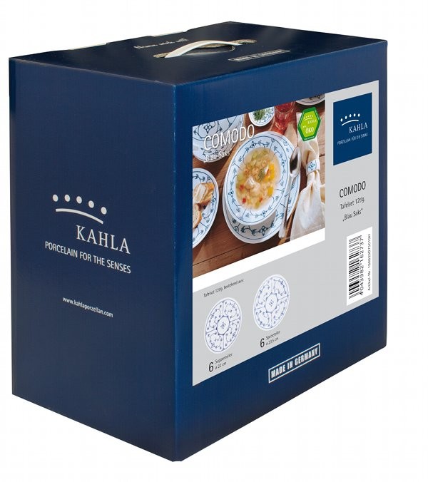 Kahla Набір столового посуду 12 предметів на 6 персон Blau Saks | https://grandposuda.com.ua