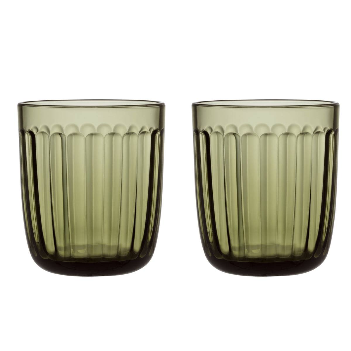 Iittala Стаканы 260 мл темно-зеленые 2 предмета Raami | https://grandposuda.com.ua