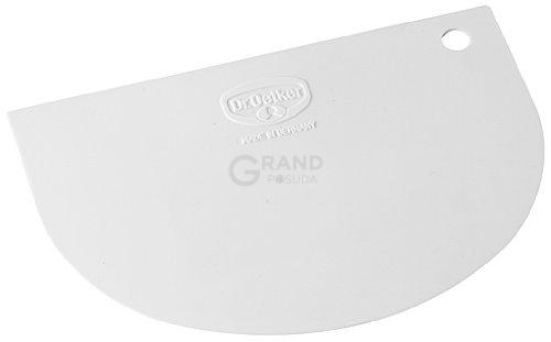 Dr. Oetker Скребок для теста пластмассовый полукруглый Back - Helfer | https://grandposuda.com.ua