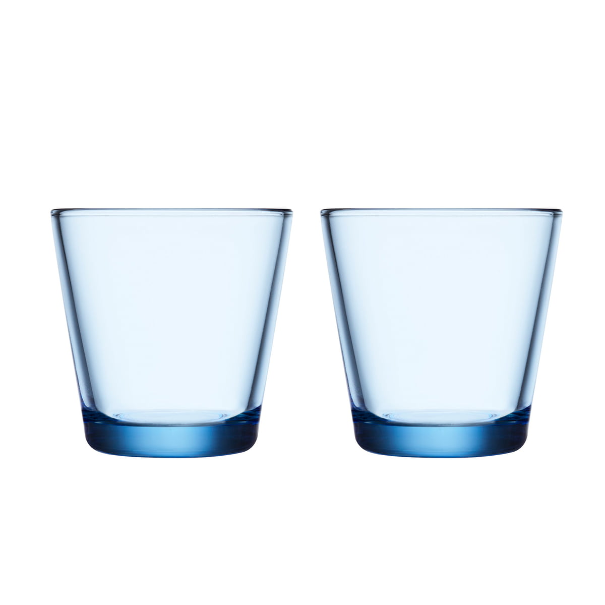 Iittala Стаканы 210 мл прозрачные синие 2 предмета Kartio | https://grandposuda.com.ua