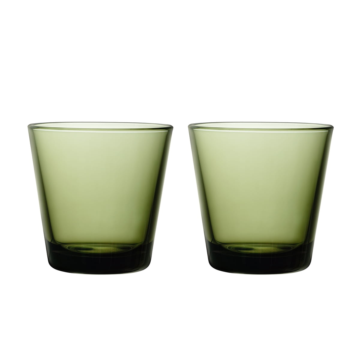 Iittala Стаканы 210 мл темно-зеленые 2 предмета Kartio | https://grandposuda.com.ua
