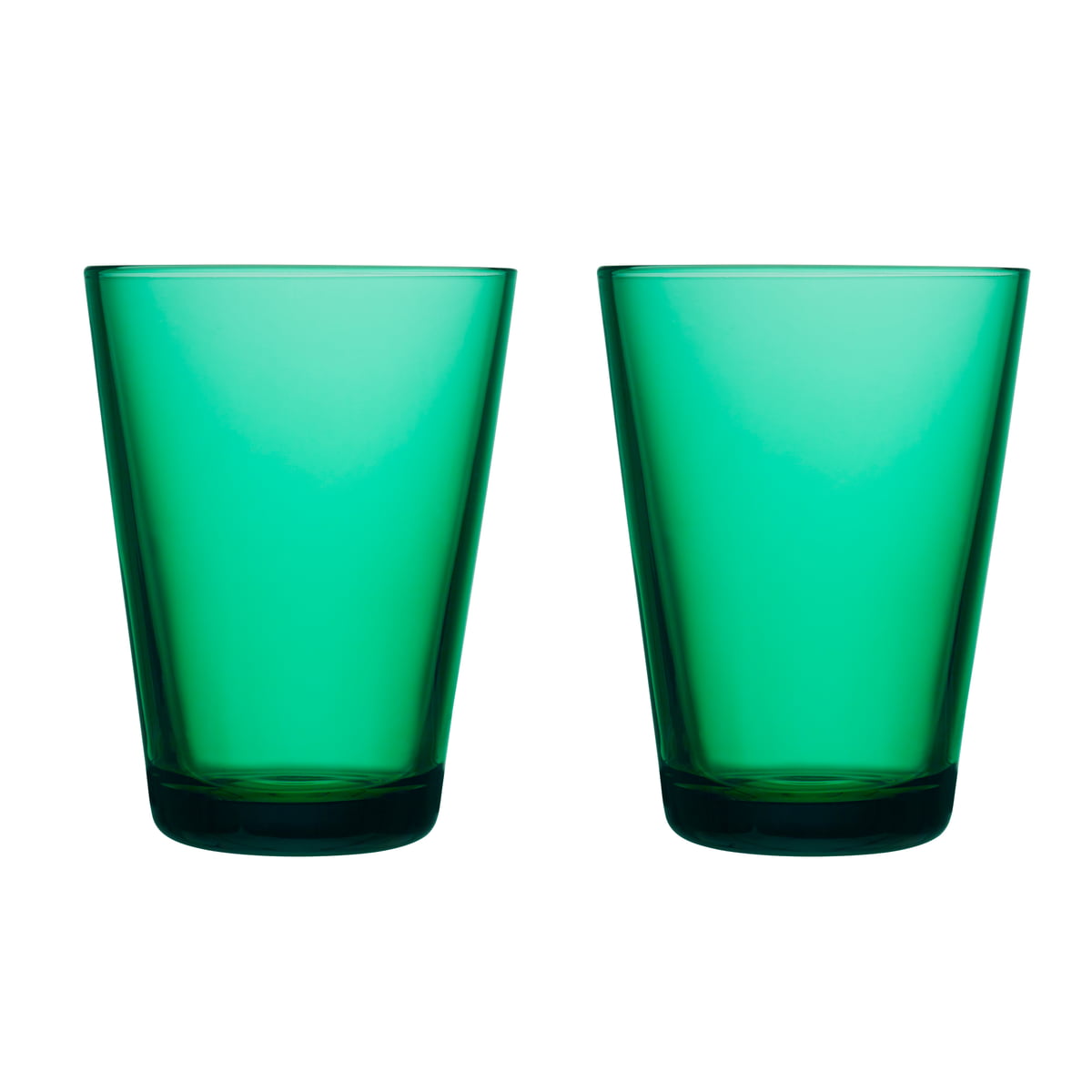Iittala Стаканы 400 мл изумрудно-зеленые 2 предмета Kartio | https://grandposuda.com.ua