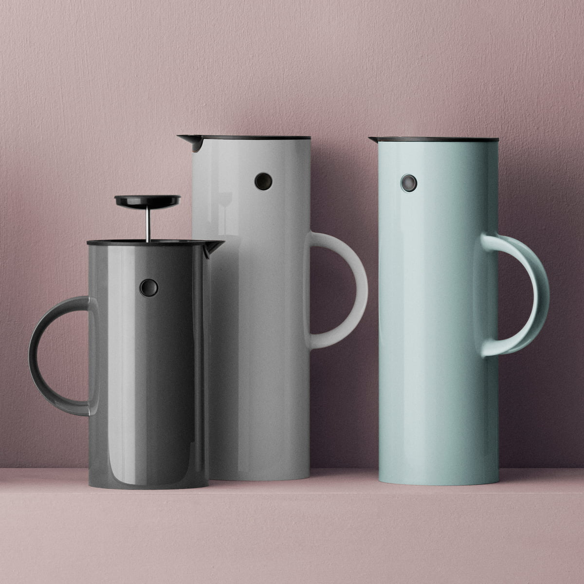Френч-прес 1 л блакитний EM Stelton | https://grandposuda.com.ua