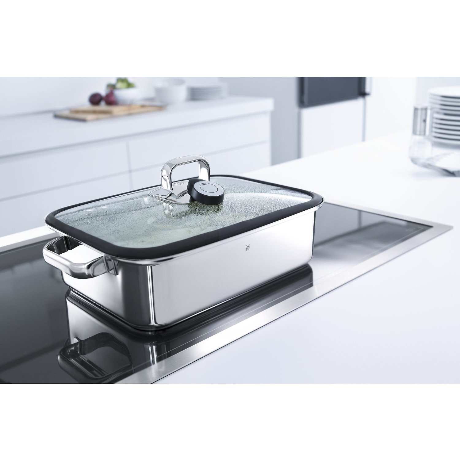 WMF Жаровня 35 х 21,5 см с паровой корзиной + электронный датчик Compact Aroma Vitalis | https://grandposuda.com.ua