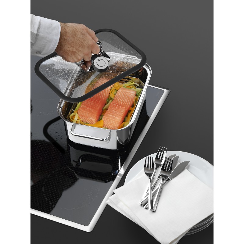 WMF Жаровня 35 х 21,5 см с паровой корзиной + электронный датчик Compact Aroma Vitalis | https://grandposuda.com.ua