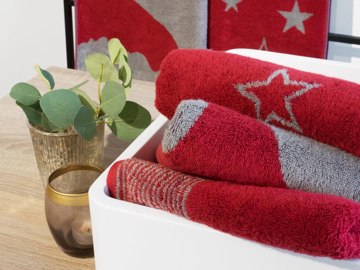 Рушник для рук 50 х 100 см Smaragd Stars Christmas Edition Cawo | https://grandposuda.com.ua