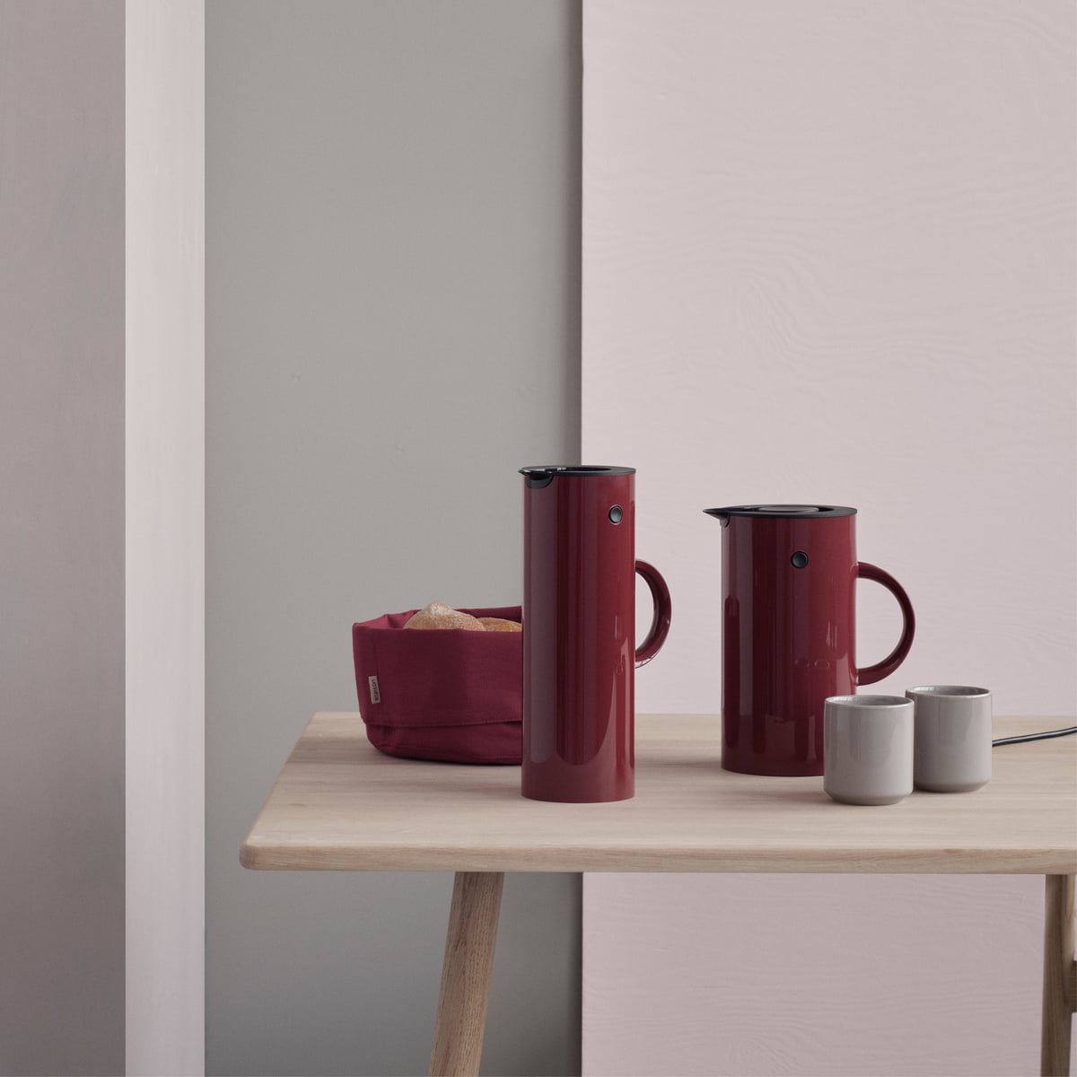 Электрочайник 1,5 л бордовый EM 77 Stelton | https://grandposuda.com.ua