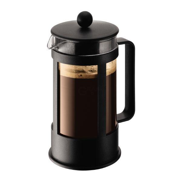 Bodum Френч-прес з кришкою чорний, 1 л, Kenya | https://grandposuda.com.ua