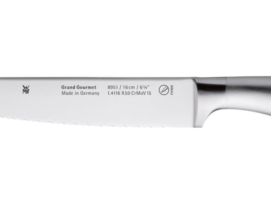 WMF Нож кухонный с волнистым лезвием 16 см Grand Gourmet | https://grandposuda.com.ua