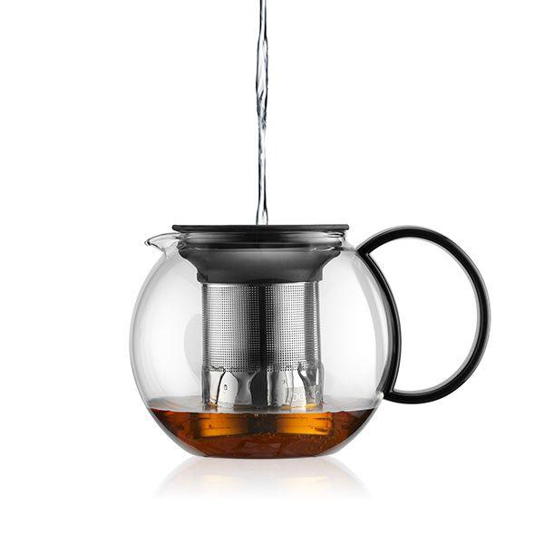 Bodum Заварочный чайник с фильтром, черный, 1 л, Assam | https://grandposuda.com.ua