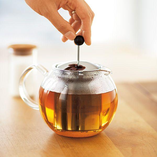 Bodum Заварочный чайник с фильтром, черный, 0,5 л, Assam | https://grandposuda.com.ua
