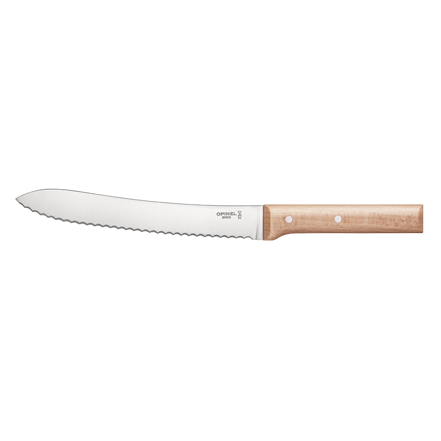 Opinel Нож кухонный 21 см металлик/дерево Parallele | https://grandposuda.com.ua