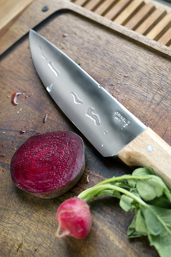 Opinel Ніж кухонний 20 см металік / дерево Parallele | https://grandposuda.com.ua
