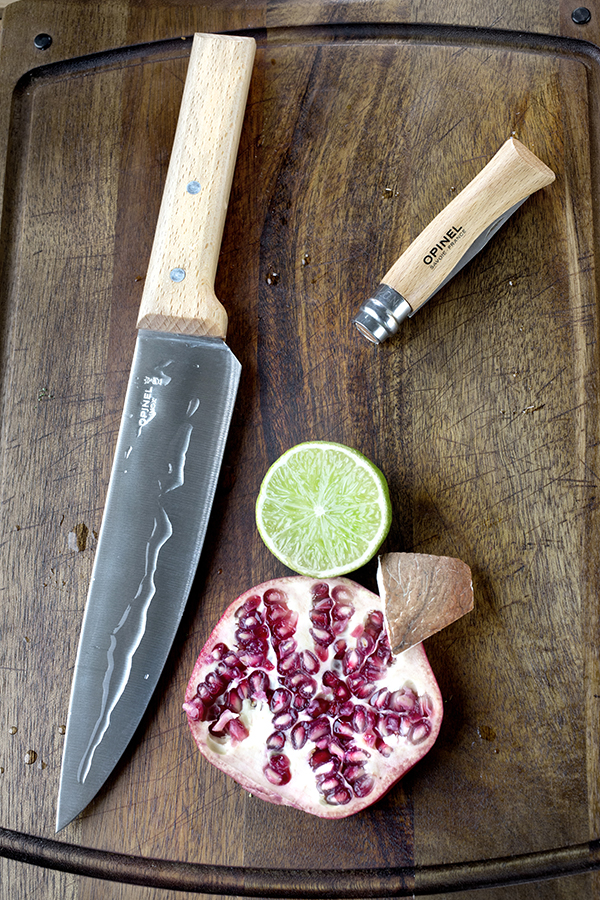 Opinel Ніж кухонний 20 см металік / дерево Parallele | https://grandposuda.com.ua