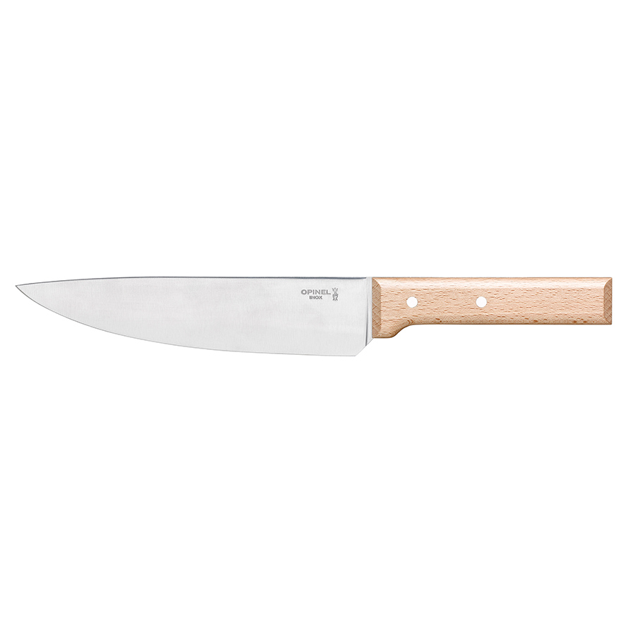 Opinel Ніж кухонний 20 см металік / дерево Parallele | https://grandposuda.com.ua